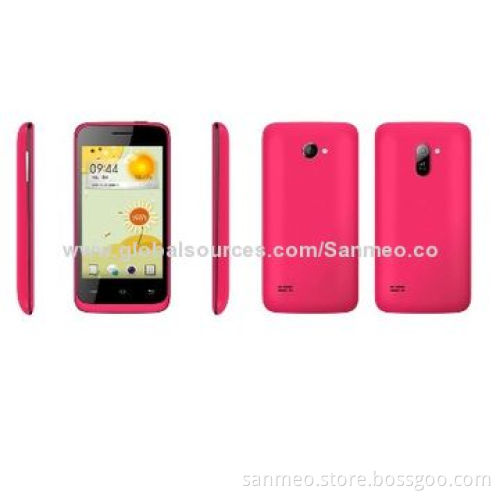 4.0" Android 4.2 OS Smartphones, WCDMA/MT6572M at 1.0GHzx2, 2-SIM Card/-standby/2GB NAND + 256MB RAMNew